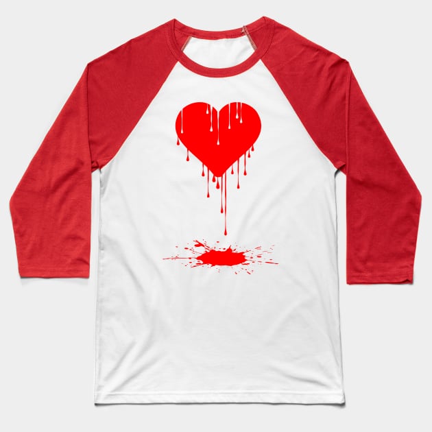 Bleeding Heart. Baseball T-Shirt by Artizan